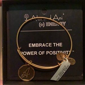 Alex and Ani Gold A Bracelet